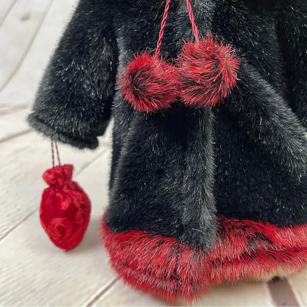 RUSS Berrie Larisa standing plush teddy bear with winter coat and hat, 12" tall - Picture 8 of 12